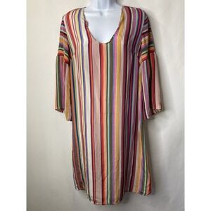 Tanvi  Kedia Womens 100% Silk Dress Size 4 Wedding Guest Coastal Rich Mom Scandi